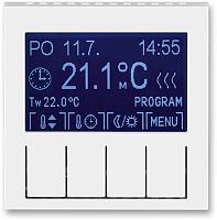 Терморегулятор электронный с датчиком без рамки ABB EPJ Levit 0С +45С белый/белый картинка