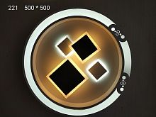 Светильник светодиодный (Люстра) Мелодия Света Ромбы 221/500*500-75W картинка 