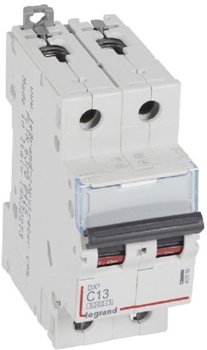 Выключатель автоматический Legrand DX3-E 6000 2п 13А C 6кА картинка