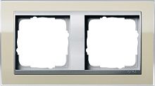Рамка универсальная Gira Event Clear 2-м. песочный/алюминий картинка