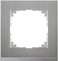 Рамка универсальная Schneider Electric Merten M-Pure Decor 1-м. нержавеющая сталь/алюминий картинка