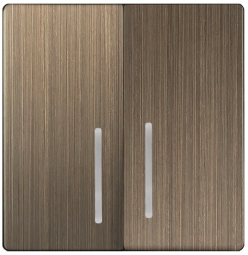 Лицевая панель Werkel для 2-кл. выключателя с подсветкой бронза глянцевый фото фото 2 Лицевая панель Werkel для 2-кл. выключателя с подсветкой бронза глянцевый картинка фото 2
