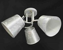 Люстра потолочная трехрожковая Мелодия Света Е27 Белая C012124/3 картинка 