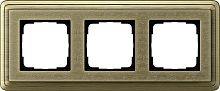 Рамка универсальная Gira ClassiX Art 3-м. бронза/бронза картинка