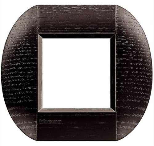 Рамка овальная Legrand BTicino LivingLight 2 мод Темный дуб  картинка фото 2