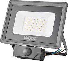Прожектор светодиодный с датчиком движения Wolta 20Вт WFL-20W/06s 5500K Черный IP65 картинка 