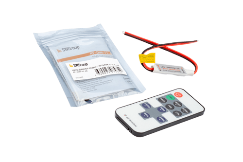 Мини диммер с радио пультом SW-Group 6А 5-24В RF-DIM-11-6A 12В/24В 72Вт/144Вт фото Мини диммер с радио пультом SW-Group 6А 5-24В RF-DIM-11-6A 12В/24В 72Вт/144Вт картинка