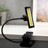 Светильник настольный 16430/1 3ААА 2Вт Черный/прищепка картинка 