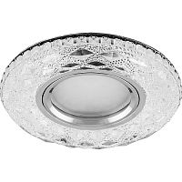 Светильник встраиваемый Feron CD879 12/220В MR16 GU5.3 50Вт Прозрачный/хром картинка 