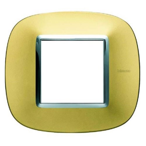 Рамка эллипс Legrand BTicino Аxial Axolute 2 мод Матовое золото  картинка фото 2