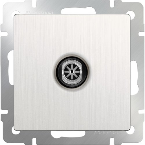 Розетка TV Оконечная без рамки Werkel 1-м. перламутровый рифленый картинка фото 2