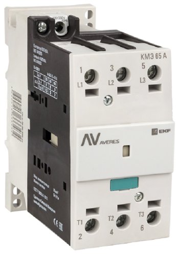Контактор EKF Averes КМЭ 3п 3НО 65А 400В тип АС3  картинка