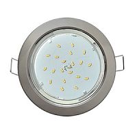 Светильник встраиваемый Ecola Ультратонкий H4 GX53 220В 20Вт Сатин-хром/106х90х35мм картинка 