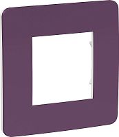 Рамка универсальная Schneider Electric Unica Studio Color 1-м. лиловый/белый картинка