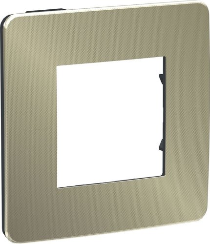 Рамка универсальная Schneider Electric Unica Studio Metal 1-м. бронза/антрацит фото Рамка универсальная Schneider Electric Unica Studio Metal 1-м. бронза/антрацит картинка