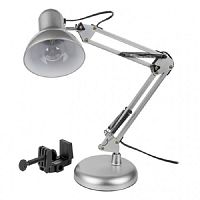 Светильник настольный General ЛОН GTL-037 220В 60Вт Серебро/подставка+струбцина картинка 