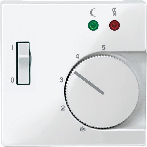 Лицевая панель Schneider Electric Merten System M для терморегулятора полярно-белый картинка