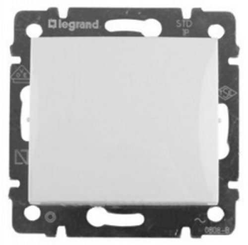Выключатель кнопочный без рамки Legrand Valena 1-кл. белый картинка фото 3