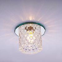 Светильник встраиваемый Италмак Bohemia 220 12 70 G9 65мм/60Вт огран стекло/хром картинка 