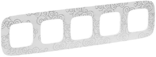 Рамка универсальная Legrand Valena Allure 5-м. нарцисс/хром картинка