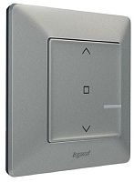 Умный выключатель беспроводной управления жалюзи Valena Life Netatmo 1-кл. IP20 алюминий