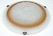 Светильник накладной "Орхидея" Альфа Лайт ЛОН 220В Е27 1х60Вт Кричневый/250мм картинка 