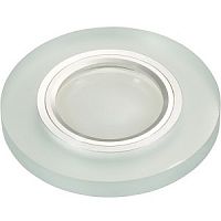 Светильник встраиваемый Fametto/Luciole DLS-L104 GU5.3 CHROME/WHITE 65мм/35Вт+1Вт картинка 