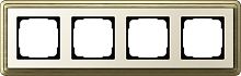 Рамка универсальная Gira ClassiX 4-м. бронза/кремовый картинка