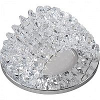 Светильник встраиваемый Fametto/Peonia DLS-P110 GU5.3 CHROME/CLEAR 70мм/50Вт картинка 