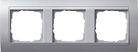 Рамка универсальная Gira Event Clear 3-м. алюминий/алюминий