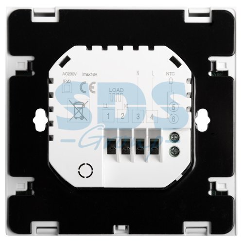 Терморегулятор сенсорный Rexant R200W 3.6кВт 16А белый фото фото 2 Терморегулятор сенсорный Rexant R200W 3.6кВт 16А белый картинка фото 2