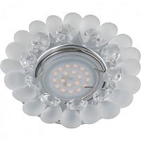 Светильник встраиваемый Fametto/Peonia DLS-P120 GU5.3 CHROME/CLEAR 55мм/50Вт картинка 