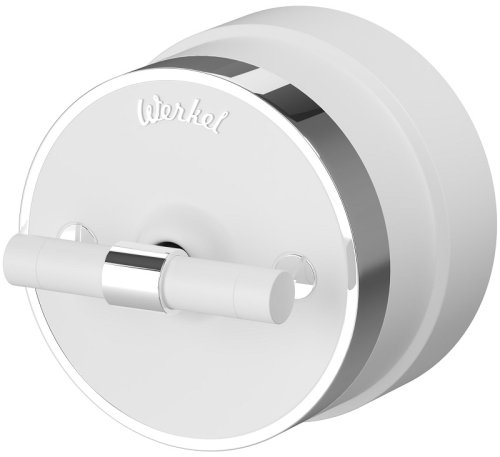 Переключатель-ретро пластик Werkel Retro Vintage 1-кл. проходной белый матовый/хром фото Переключатель-ретро пластик Werkel Retro Vintage 1-кл. проходной белый матовый/хром картинка