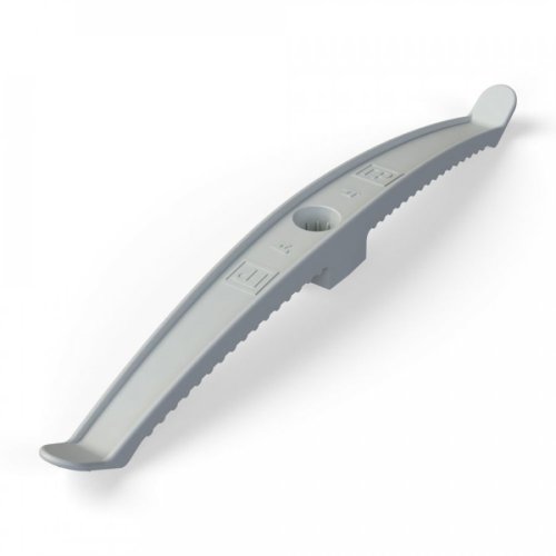 Держатель кабеля односторонний для прямого монтажа серый (1 штука) Промрукав картинка фото 2