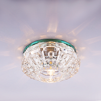 Светильник встраиваемый Италмак Bohemia 220 4 70 G9 65мм/60Вт огран стекло/прозрачный картинка 