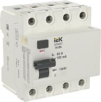 Выключатель дифференциального тока УЗО IEK ARMAT R10N 4п 80А 100мА 10кА тип A-S картинка