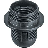 Патрон электрический Navigator NLH-PL-R1-E27-BL 230В Е27 1000Вт Пластик/Черный картинка 