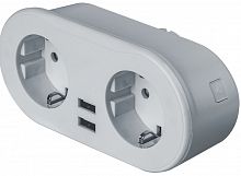 Умный адаптер-разветвитель 2-м+2 USB Navigator SmartHome NSH-ST-02 белый
