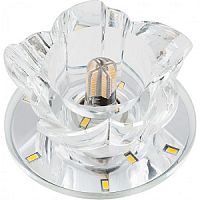 Светильник встраиваемый Fametto/Luciole DLS-L125 G9 GLASSY/CLEAR 65мм/35Вт+1Вт картинка 