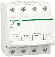 Выключатель автоматический Schneider Electric Resi9 4п 63A B 6кА 