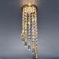 Светильник встраиваемый Италмак Florencia 51 4 04 MR16 220В 60мм хрусталь/сталь картинка 