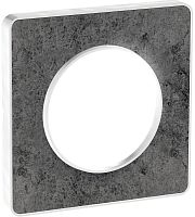 Рамка универсальная Schneider Electric Odace 1-м. камень морской камень/белый картинка