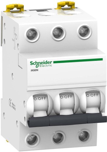 Выключатель автоматический Schneider Electric Acti9 iK60N 3п 20А C 6кА картинка