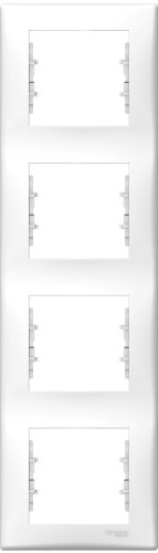 Рамка вертикальная Schneider Electric Sedna 4-м. белый картинка фото 2
