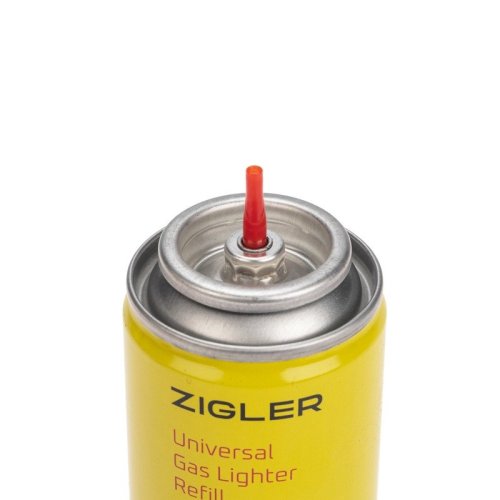 Газ для зажигалок, металлический баллон Zigler Rexant 200 мл (5 переходников)  картинка