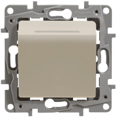 Выключатель карточный с подсветкой без рамки Legrand Etika 1-кл. слоновая кость картинка