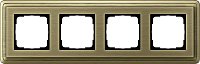 Рамка универсальная Gira ClassiX 4-м. бронза/бронза