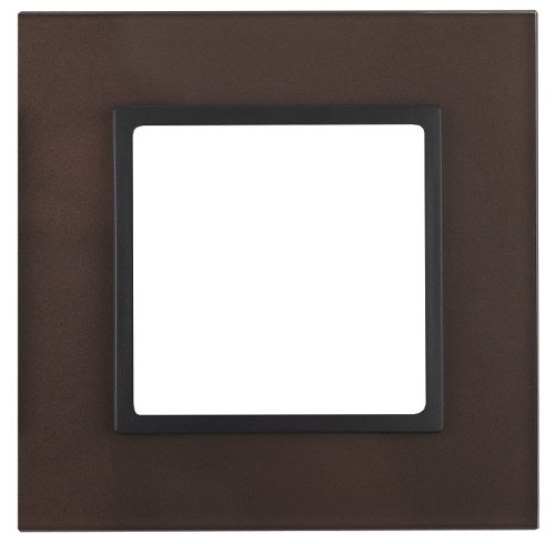 Рамка универсальная Эра Elegance 1-м. стекло бронзовое/антрацит фото Рамка универсальная Эра Elegance 1-м. стекло бронзовое/антрацит картинка