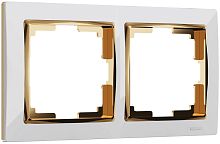 Рамка универсальная Werkel Snabb 2-м. белый/золото картинка
