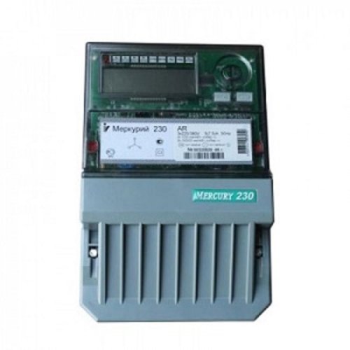 Счетчик электроэнергии 3Ф однотарифный Меркурий 230 AR-01 R 60/5 Т1 D 230/400В ЖК картинка фото 2